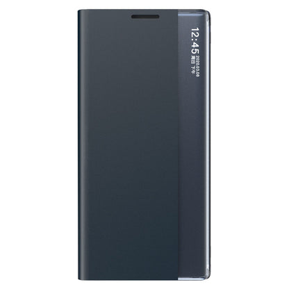 View Window Phone Shell for Samsung Galaxy S23 FE Anti-scratch PU Leather Flip Stand Cover