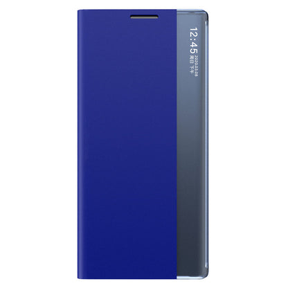 View Window Phone Shell for Samsung Galaxy S23 FE Anti-scratch PU Leather Flip Stand Cover