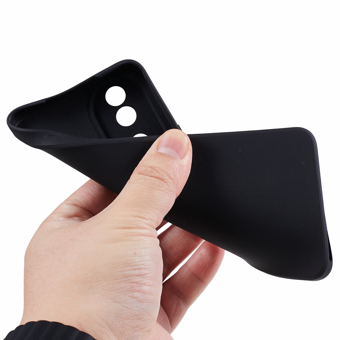 Precise Cutout Phone Case for Honor 90 , Straight Edge Shock-absorbing TPU Protective Cover