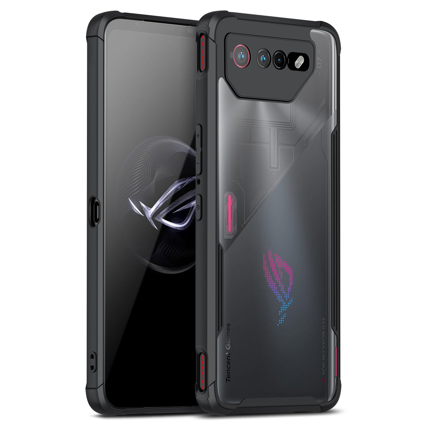 For Asus ROG Phone 6 5G / ROG Phone 7 5G Anti-Scratch Phone Case Hard PC+TPU Phone Cover