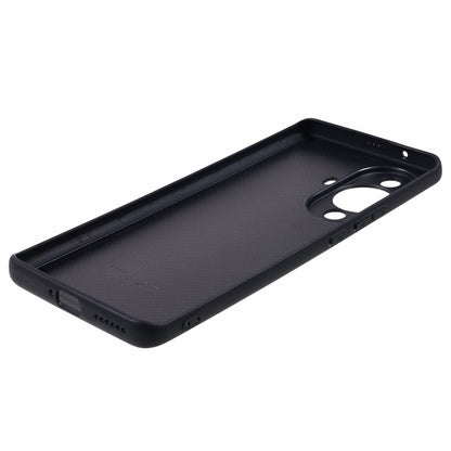 For Huawei nova 11 Pro / nova 11 Ultra Litchi Texture Phone Case Genuine Cow Leather + PC+TPU Cover with Metal Camera Guard