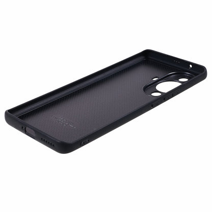 For Huawei nova 11 Pro / nova 11 Ultra Litchi Texture Phone Case Genuine Cow Leather + PC+TPU Cover with Metal Camera Guard