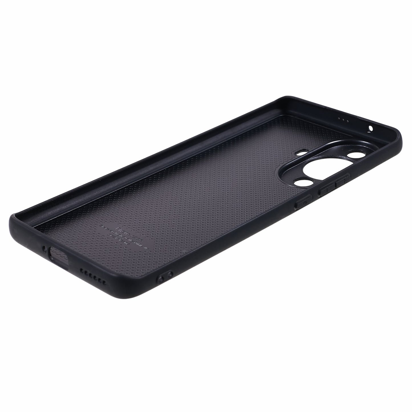 For Huawei nova 11 Pro / nova 11 Ultra Litchi Texture Phone Case Genuine Cow Leather + PC+TPU Cover with Metal Camera Guard