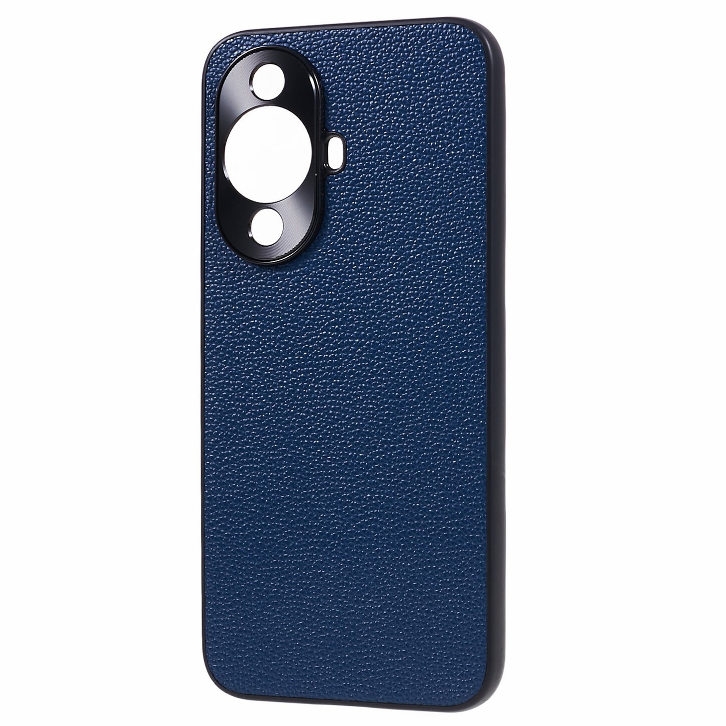For Huawei nova 11 Camera Protection Phone Case Genuine Cow Leather+PC+TPU Shockproof Cover