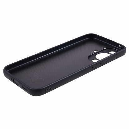 For Huawei nova 11 Camera Protection Phone Case Genuine Cow Leather+PC+TPU Shockproof Cover