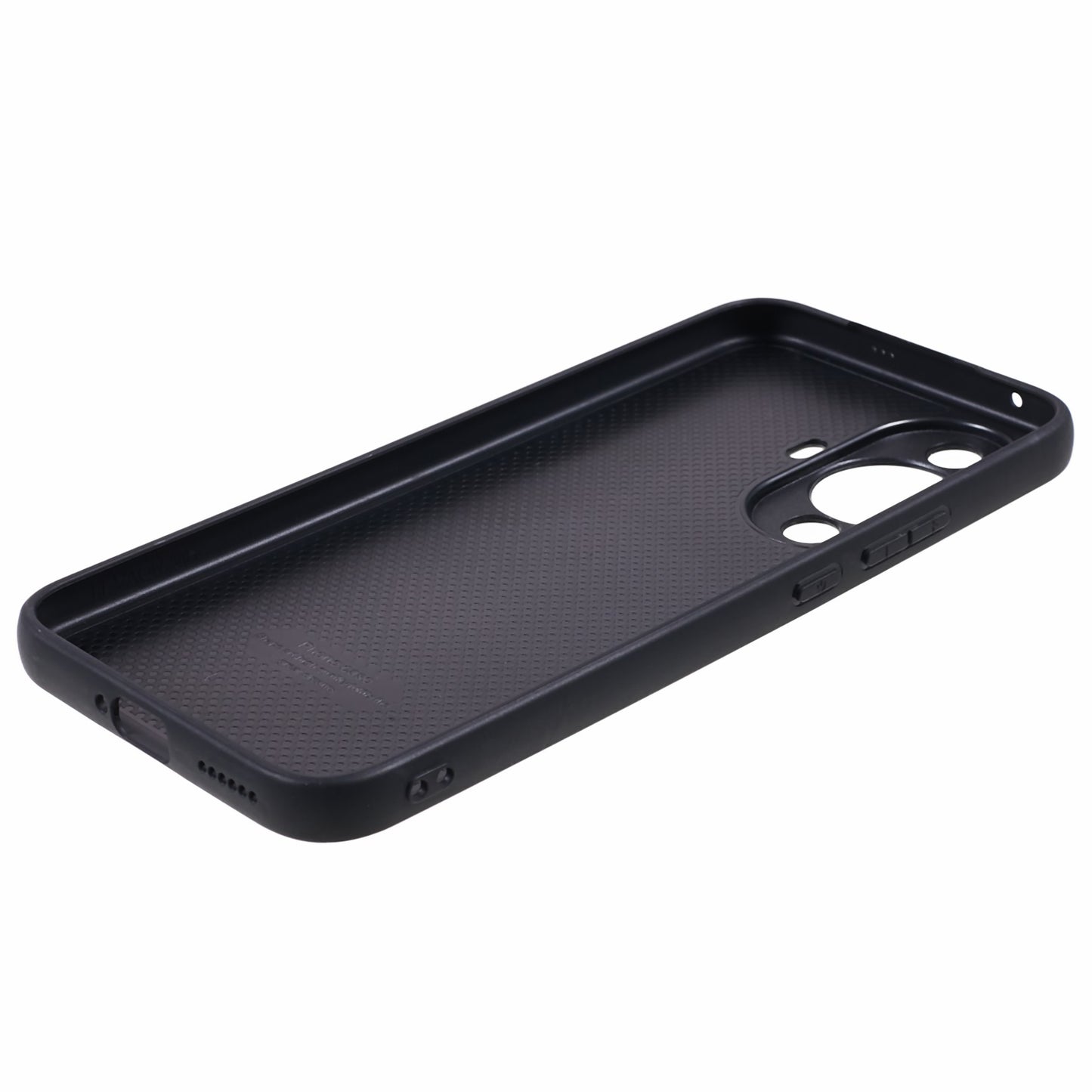 For Huawei nova 11 Camera Protection Phone Case Genuine Cow Leather+PC+TPU Shockproof Cover