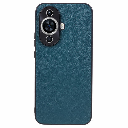 For Huawei nova 11 Camera Protection Phone Case Genuine Cow Leather+PC+TPU Shockproof Cover