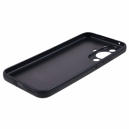For Huawei nova 11 Camera Protection Phone Case Genuine Cow Leather+PC+TPU Shockproof Cover