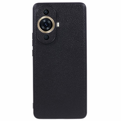 For Huawei nova 11 Pro / nova 11 Ultra Precise Cutouts Phone Case Genuine Cow Leather+PC+TPU Back Cover