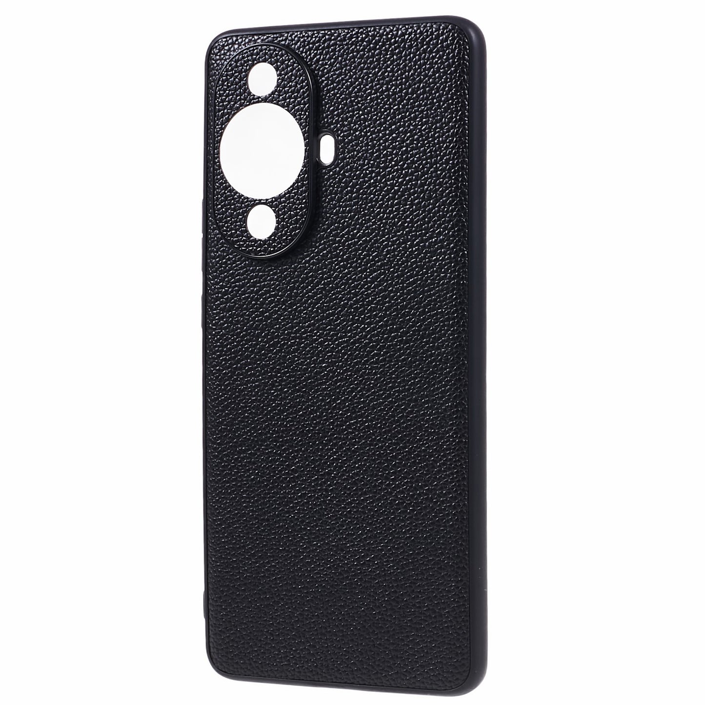 For Huawei nova 11 Pro / nova 11 Ultra Precise Cutouts Phone Case Genuine Cow Leather+PC+TPU Back Cover