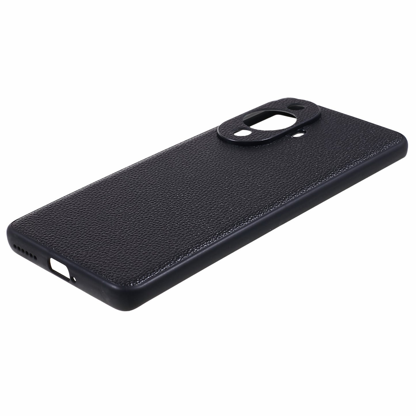 For Huawei nova 11 Pro / nova 11 Ultra Precise Cutouts Phone Case Genuine Cow Leather+PC+TPU Back Cover