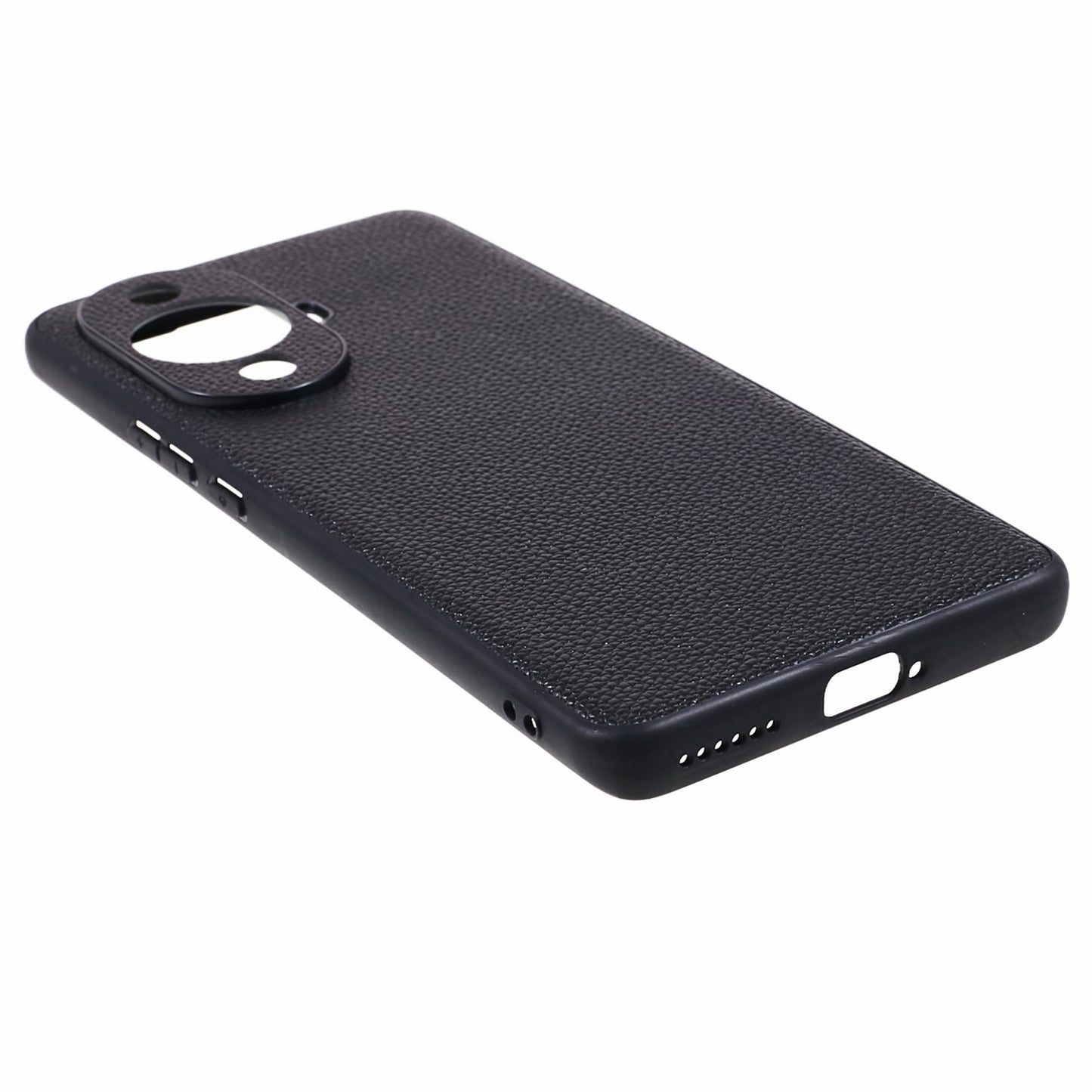For Huawei nova 11 Pro / nova 11 Ultra Precise Cutouts Phone Case Genuine Cow Leather+PC+TPU Back Cover