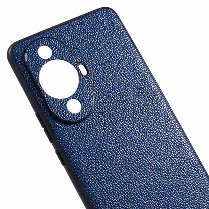 For Huawei nova 11 Pro / nova 11 Ultra Precise Cutouts Phone Case Genuine Cow Leather+PC+TPU Back Cover