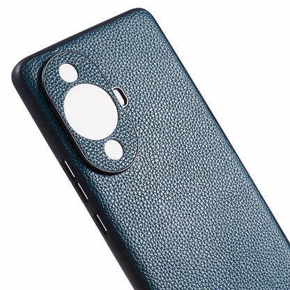 For Huawei nova 11 Pro / nova 11 Ultra Precise Cutouts Phone Case Genuine Cow Leather+PC+TPU Back Cover