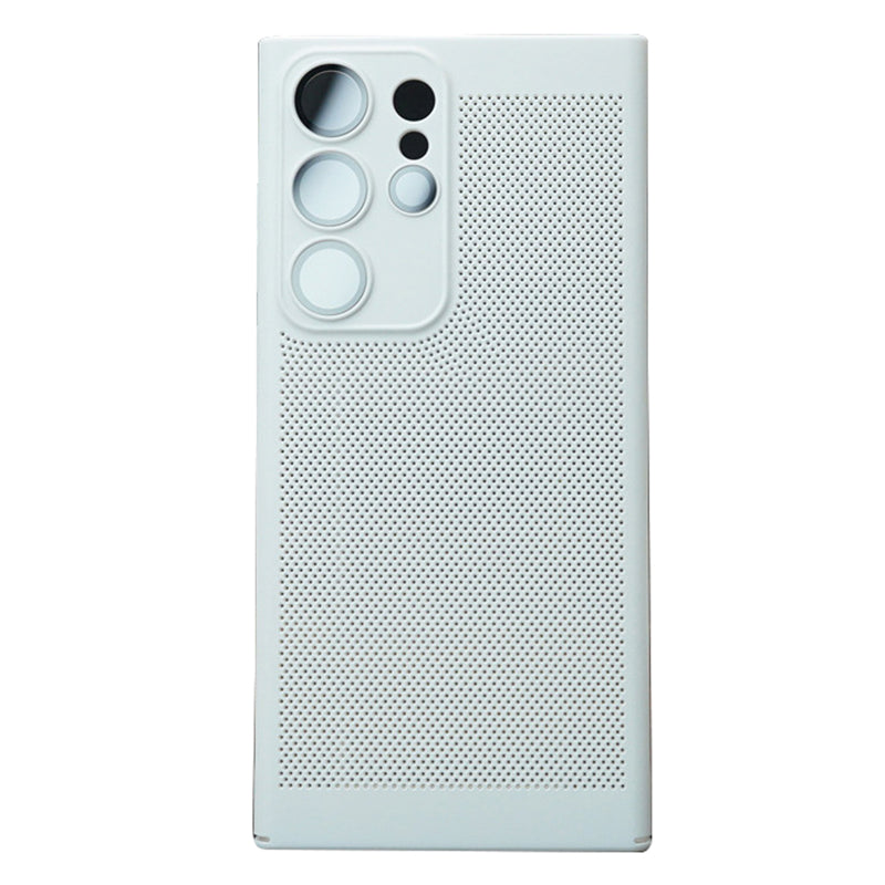For Samsung Galaxy S23 Ultra Breathable Heat Dissipating Mesh Phone Case Hard PC Slim Phone Cover