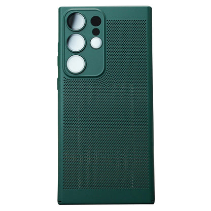 For Samsung Galaxy S23 Ultra Breathable Heat Dissipating Mesh Phone Case Hard PC Slim Phone Cover