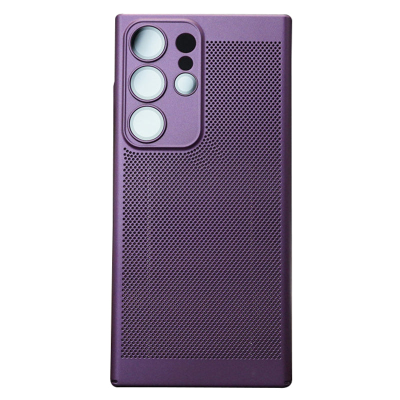 For Samsung Galaxy S23 Ultra Breathable Heat Dissipating Mesh Phone Case Hard PC Slim Phone Cover