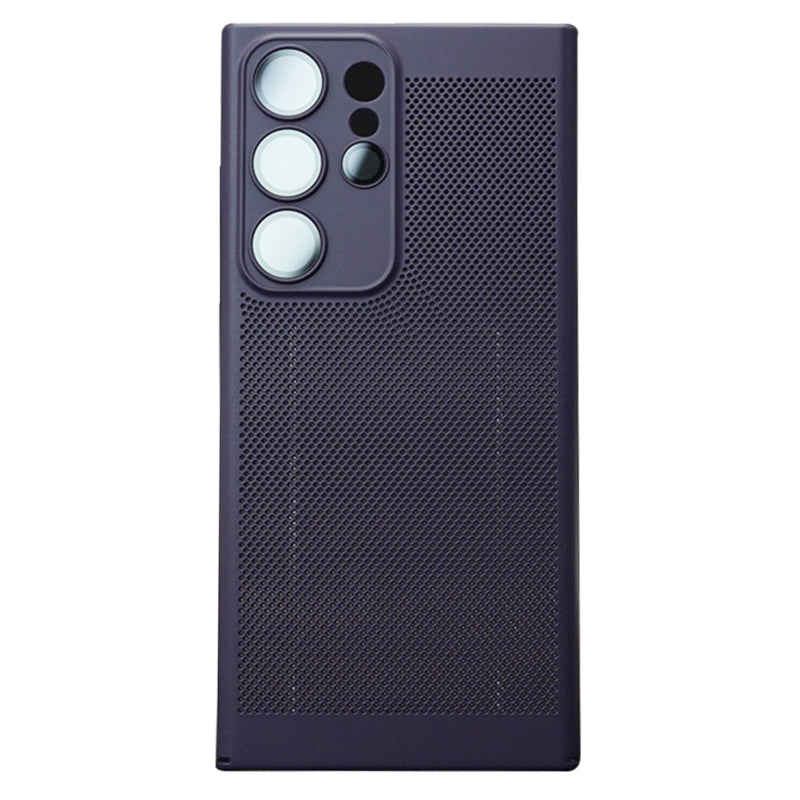 For Samsung Galaxy S23 Ultra Breathable Heat Dissipating Mesh Phone Case Hard PC Slim Phone Cover