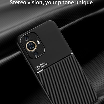 For Huawei nova 11 PU Leather+TPU Case Phone Cover with Built-in Magnetic Holder Metal Sheet