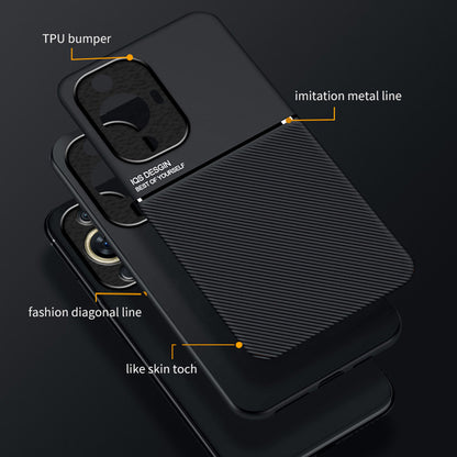 For Huawei nova 11 Pro / nova 11 Ultra Phone Case PU Leather+TPU Magnetic Car Mount Phone Cover