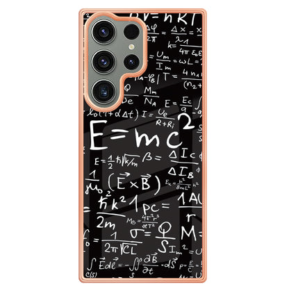 YB IMD Series-19 Style D Phone Case for Samsung Galaxy S23 Ultra , 2.0mm TPU Pattern IMD Electroplating Cover