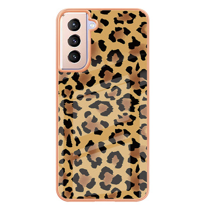 YB IMD Series-19 Style D 2.0mm TPU Case for Samsung Galaxy S21 FE 5G , IMD Pattern Electroplating Anti-Drop Phone Cover