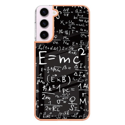 YB IMD Series-19 Style D Electroplating TPU Cover for Samsung Galaxy S22 5G , Pattern IMD 2.0mm Protective Phone Cover