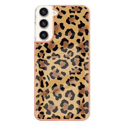 YB IMD Series-19 Style D Electroplating Case for Samsung Galaxy S23+ , 2.0mm TPU IMD Pattern Phone Cover