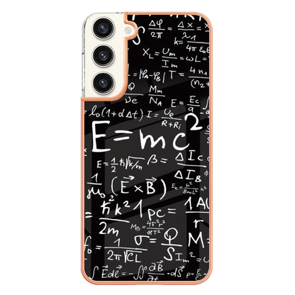 YB IMD Series-19 Style D Electroplating Case for Samsung Galaxy S23+ , 2.0mm TPU IMD Pattern Phone Cover