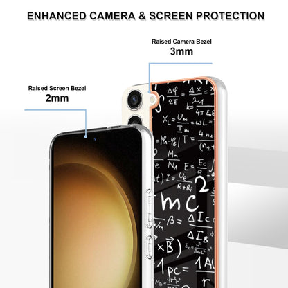 YB IMD Series-19 Style D Electroplating Case for Samsung Galaxy S23+ , 2.0mm TPU IMD Pattern Phone Cover