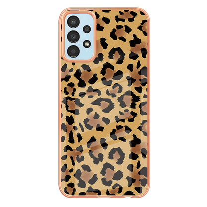 YB IMD Series-19 Style D For Samsung Galaxy A13 4G 2.0mm TPU Anti-drop Phone Case IMD Pattern Electroplated Cover