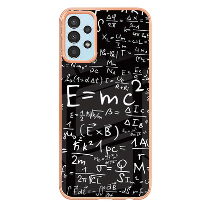 YB IMD Series-19 Style D For Samsung Galaxy A23 4G / A23 5G (Global Version) 2.0mm TPU Pattern Cover Electroplated IMD Phone Case