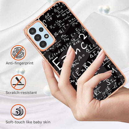 YB IMD Series-19 Style D For Samsung Galaxy A23 4G / A23 5G (Global Version) 2.0mm TPU Pattern Cover Electroplated IMD Phone Case