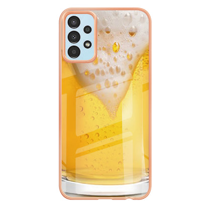YB IMD Series-19 Style D For Samsung Galaxy A23 4G / A23 5G (Global Version) 2.0mm TPU Pattern Cover Electroplated IMD Phone Case