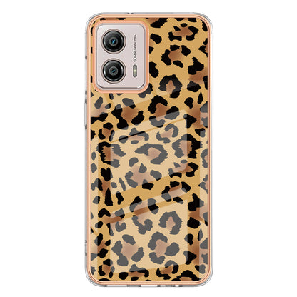 YB IMD Series-19 Style D For Motorola Moto G53 5G / G23 4G / G13 4G TPU Back Shell 2.0mm Electroplating IMD Pattern Printing Cover Phone Case