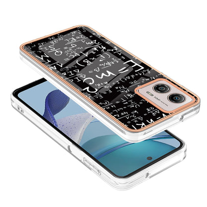 YB IMD Series-19 Style D For Motorola Moto G53 5G / G23 4G / G13 4G TPU Back Shell 2.0mm Electroplating IMD Pattern Printing Cover Phone Case
