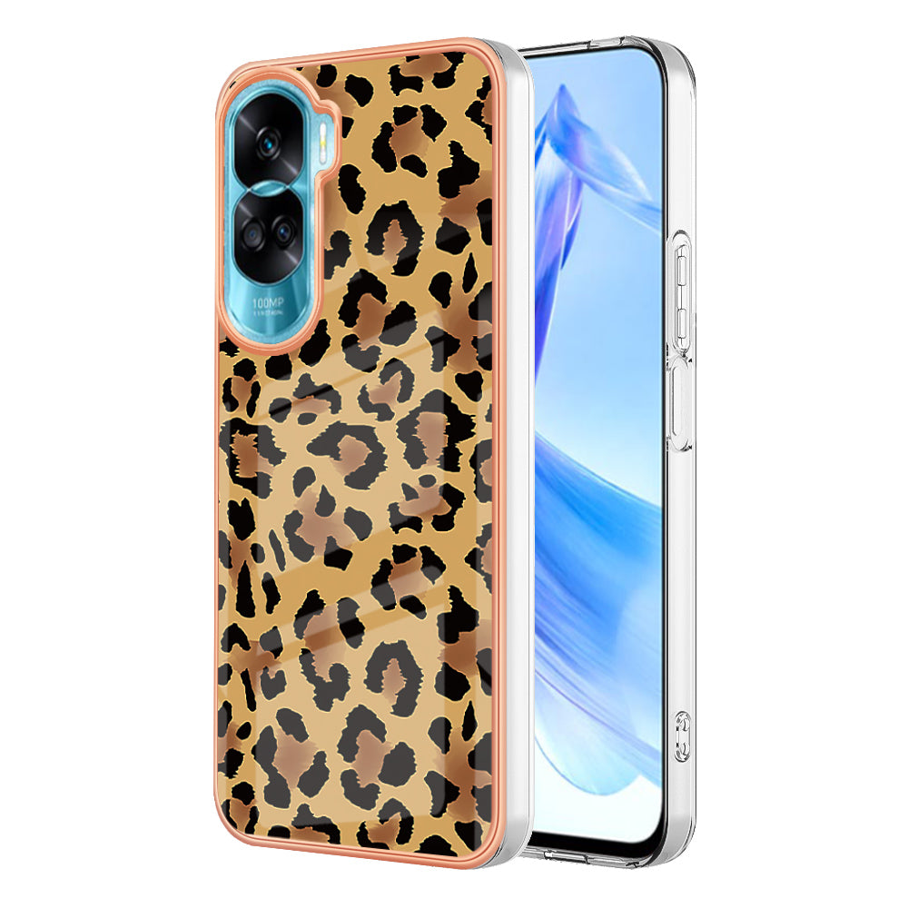 YB IMD Series-19 Style D For Honor 90 Lite 5G Anti-scratch Electroplating 2.0mm TPU Phone Case IMD Pattern Cover