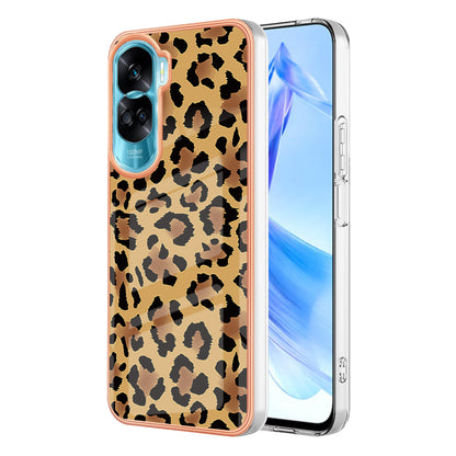 YB IMD Series-19 Style D For Honor 90 Lite 5G Anti-scratch Electroplating 2.0mm TPU Phone Case IMD Pattern Cover