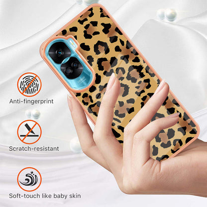 YB IMD Series-19 Style D For Honor 90 Lite 5G Anti-scratch Electroplating 2.0mm TPU Phone Case IMD Pattern Cover