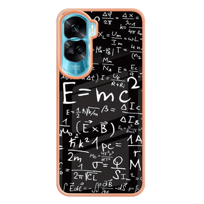 YB IMD Series-19 Style D For Honor 90 Lite 5G Anti-scratch Electroplating 2.0mm TPU Phone Case IMD Pattern Cover