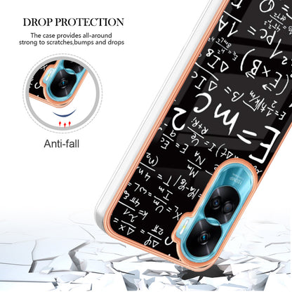 YB IMD Series-19 Style D For Honor 90 Lite 5G Anti-scratch Electroplating 2.0mm TPU Phone Case IMD Pattern Cover