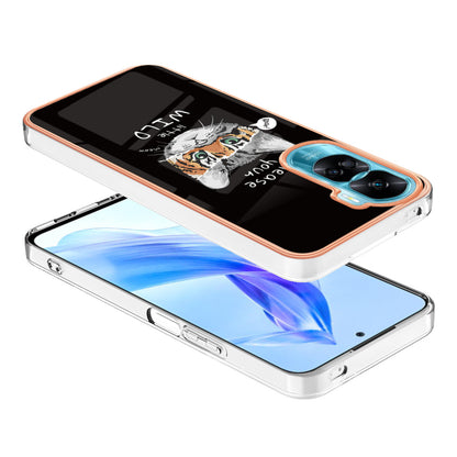 YB IMD Series-19 Style D For Honor 90 Lite 5G Anti-scratch Electroplating 2.0mm TPU Phone Case IMD Pattern Cover