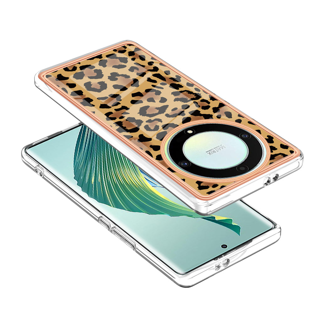 YB IMD Series-19 Style D For Honor X40 5G / X9a 5G / Magic5 Lite 5G IMD Pattern Anti-drop Cover 2.0mm TPU Electroplating Phone Case