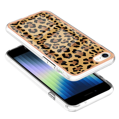 YB IMD Series-19 Style D for iPhone 7 / 8 / SE (2020) / SE (2022) IMD Phone Case Electroplating Pattern Printing 2.0mm TPU Cover