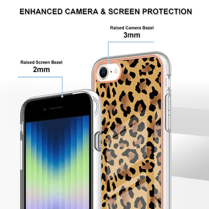 YB IMD Series-19 Style D for iPhone 7 / 8 / SE (2020) / SE (2022) IMD Phone Case Electroplating Pattern Printing 2.0mm TPU Cover