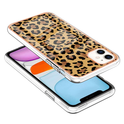 YB IMD Series-19 Style D for iPhone 11 Pattern Printing TPU Case Electroplating 2.0mm IMD Phone Cover