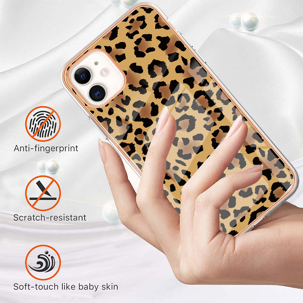YB IMD Series-19 Style D for iPhone 11 Pattern Printing TPU Case Electroplating 2.0mm IMD Phone Cover
