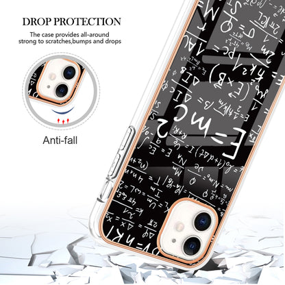 YB IMD Series-19 Style D for iPhone 11 Pattern Printing TPU Case Electroplating 2.0mm IMD Phone Cover