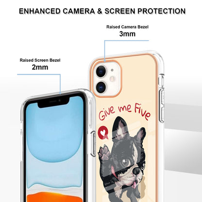 YB IMD Series-19 Style D for iPhone 11 Pattern Printing TPU Case Electroplating 2.0mm IMD Phone Cover