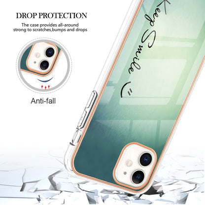 YB IMD Series-19 Style D for iPhone 11 Pattern Printing TPU Case Electroplating 2.0mm IMD Phone Cover